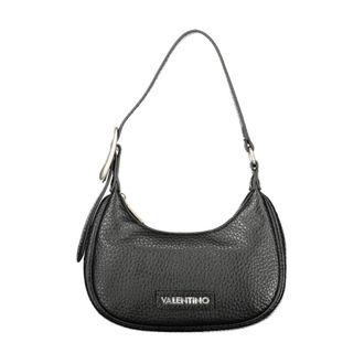 Valentino Shoulder Bags, female, Black, Size: ONE SIZE Polyurethane Handbag with Adjustable Strap