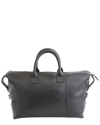 Royce New York Leather Overnight Duffel Bag