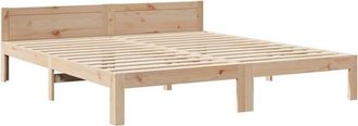 vidaXL Bed Frame without Mattress 160x200 cm Solid Wood Pine Vidaxl