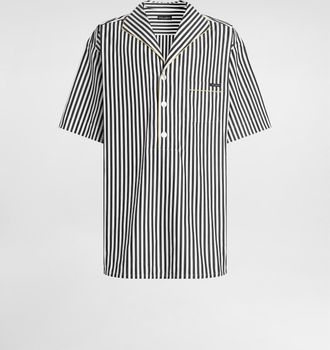 Dolce & Gabbana Striped Poplin Shirt - Man Shirts Multicolor 37