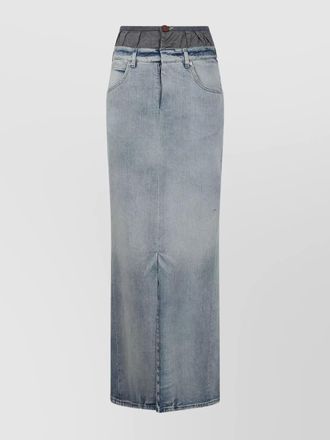 Maison Margiela cotton high-waisted maxi skirt