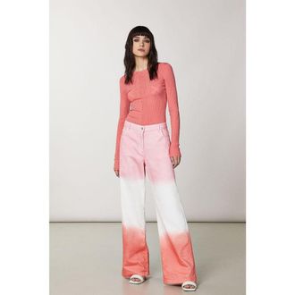Patrizia Pepe Pink Viscose Jeans Womens Denim