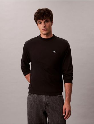Calvin Klein Jeans Calvin Klein Mens Monogram Relaxed T-Shirt - Black - XL