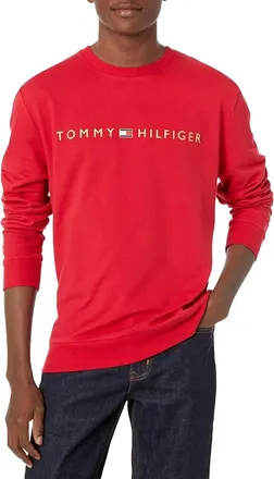 Tommy Hilfiger Modern Essentials French Terry Sweatshirt In Mahogany