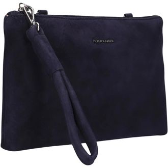 Peter Kaiser Tassen, Dames, Blauw, ONE Size, Leer, Clutch 69054