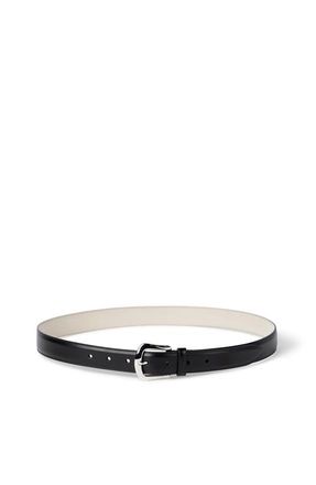 Brunello Cucinelli Calfskin belt in Black at Nordstrom, Size 115