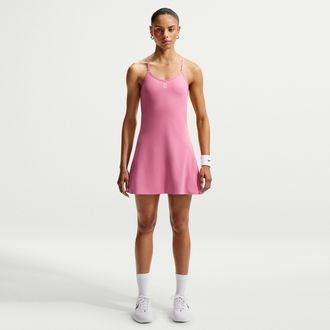 Nike Womens Court Advantage Dri-FIT Tennis Dress in Pink | IH3739-641