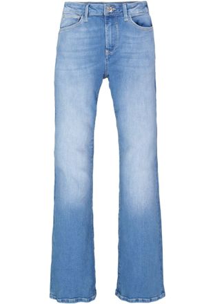 Garcia Slim-fit-Jeans GARCIA Celia Flare, Damen, Gr. 36, L&auml;nge 32, blau (m.used), Obermaterial: 91% Baumwolle, 7% Polyester, 2% Elasthan, Jeans Slim-fit-Jean