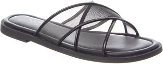 Rag & Bone Geo Cross Strap Mesh & Leather Sandal