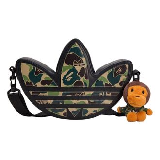 adidas x Bape Trefoil Shoulder Bag Black KF4921