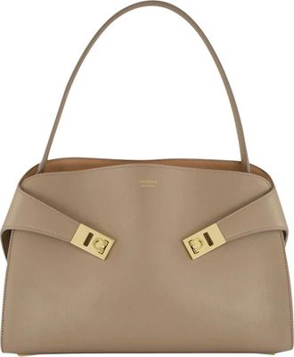 Ferragamo Dames, Tassen, Grijs, Maat: ONE Size Leer