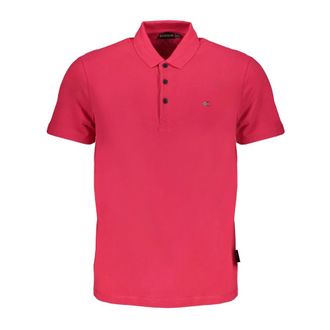 Napapijri Tops, Heren, Roze, M, Korte Mouw Polo Shirt Roze Mannen