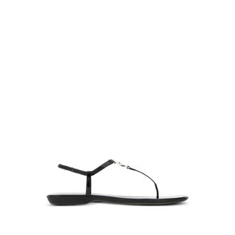 Gucci Interlocking G Patent-leather Flat Sandals