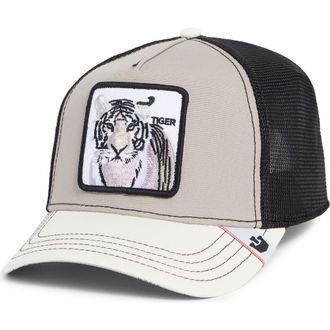 Goorin Brothers Tiger Patch Trucker Cap in Grey at Nordstrom Rack