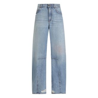 Dolce & Gabbana Wide Jeans, female, Blue, Size: XS Jeans Clear