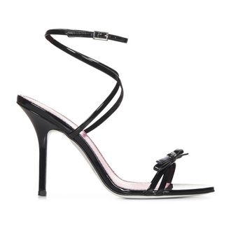 Dsquared2 High Heel Sandals, female, Black, Size: 7 US Patent Leather Stiletto Sandals