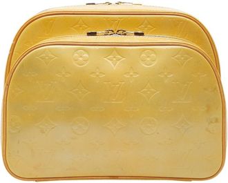 Louis Vuitton Gris Yellow Patent Leather Leather Backpack (Pre-Owned)
