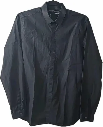 The Kooples Mens Absolute Colour Button Down Shirt In Black