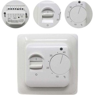 OEM Termostato Manual De Ambiente Para Calefacci&oacute;n El&eacute;ctrica Por Suelo Radiante Con Sonda Ac 220v 16a, Regulador De Termostato Mec&aacute;nico Para Calefacci&oacute;n P