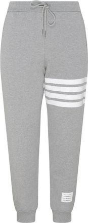 Thom Browne Classic Loopback 4-Bar Trainingsbroeken - Heren - Sweatpants - Grijs - M - Katoen - Broeken