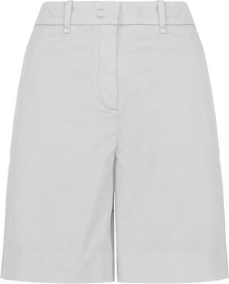 Bomboogie Bermuda a gamba larga in cotone elasticizzato - - Shorts - Donna - Bianco - L