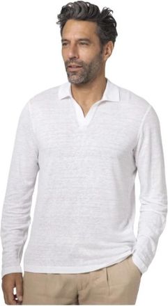 Gran Sasso Polo Shirts - Heren - Polos - Wit - 2XL - Linnen - Tops