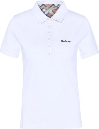 Barbour Katoen Elastaan Tanktop - Dames - Polos - Wit - S - Katoen - Tops