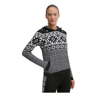 Newland Trui met ronde hals - Dames - Outdoor shirts - Zwart - M - Wol - Fitness