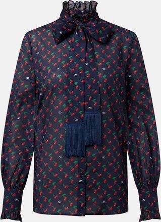 Valentino Blusa Cherryfic in mussola di cotone