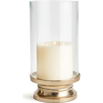 Napa Home & Garden Florence Footed Hurricane Large in Gold at Nordstrom