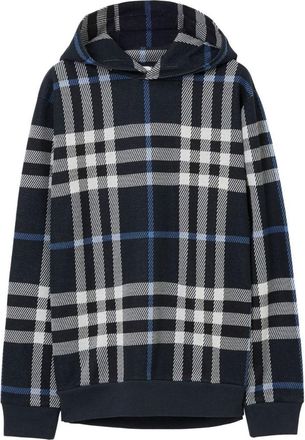 Burberry Ferryton Blauwe Geruite Hoodie