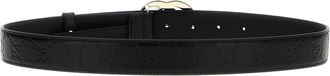 Gucci Womens Black Calfskin Regular Belt