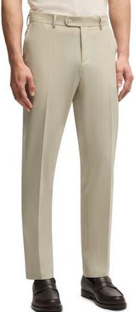 BOSS Genius Creased Straight Leg Pants in Light Beige at Nordstrom Rack, Size 38