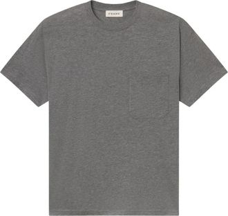 Frame Denim Relaxed Pocket Tee - Heren - T-shirts - Grijs - S - Katoen - Tops