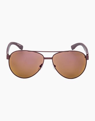 Lacoste Mens Lacoste Matte Red Framed Brown Lensed Sunglasses - Size: ONE size