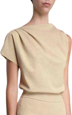 La Petite Robe Di Chiara Boni Teruo Sugar Top In 128 Gold Desert
