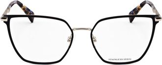 Rag & Bone Ladies Blue Rectangular Eyeglass Frames RNB3064/G-2