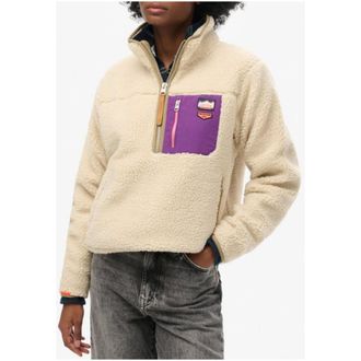 Superdry Fleece Pullover met Zipper Pocket