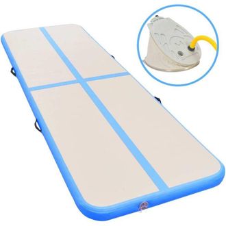vidaXL Esterilla Inflable De Gimnasia Con Bomba 700x100x10 Cm Pvc Azul Vidaxl