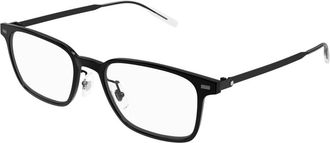 Montblanc Stijlvolle Bril in Zwarte Kleur - Heren - Brillen - Zwart - 56 MM - Accessoires