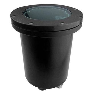 Netlighting Tidian 1 Light Round Recessed Outdoor Ground Light Black IP67 E27