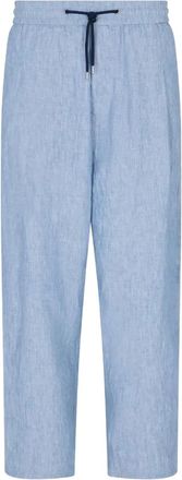 Giorgio Armani Broek met trekkoord - Blauw