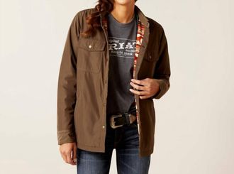 Ariat Dilon Shirt Jacket In Canteen