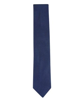 Canali geometric-pattern tie - Blue