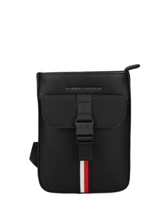 Tommy Hilfiger buckle-fastening messenger bag - men - Polyurethane/Fabric - One Size - Black