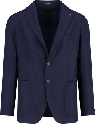 Tagliatore Single-Breasted Blazer - Blue