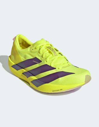 adidas Adizero Adios 9 - Scarpe da corsa giallo solare/prugna aurora
