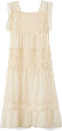 Mango Cotton Lace Nightgown in Vanilla at Nordstrom, Size Medium