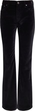 Rag & Bone Dahlia velvet flare jeans - women - Cotton/Elastane - 24 - Black
