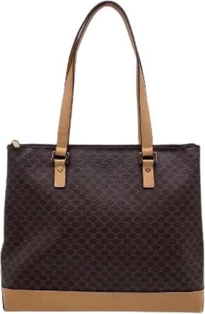 Celine Pre-owned Tote Bags, female, Beige, Size: ONE SIZE Pre-owned Canvas Tote Bag